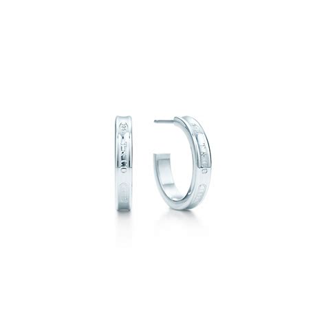 Tiffany 1837™ Hoop Earrings in Silver, Small | Tiffany & Co. Australia