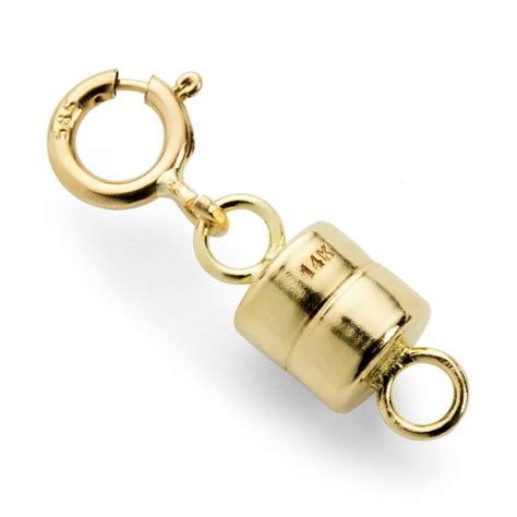 Everyday Elegance - 14K Yellow Gold Round Magnetic Clasp Converter for ...