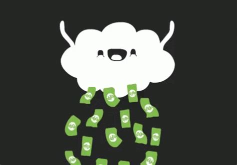 Cloud Raining Money GIF | GIFDB.com