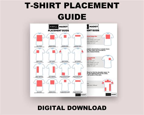 T-shirt Placement Guide, Vinyl Placement, Heat Transfer Vinyl Tool ...