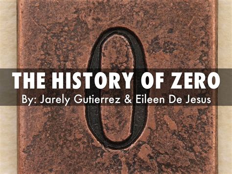 the history of zero by Eileen De Jesus