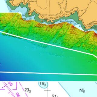 Multibeam echosounder bathymetry of East Pickard Bay (wave & floating... | Download Scientific ...