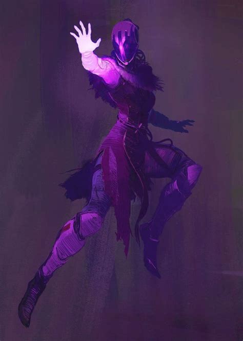 Female violet Voidwalker | Character art, Destiny comic, Destiny warlock