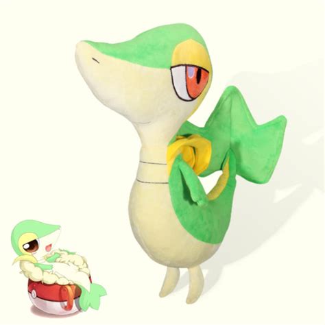 15" Snivy Plush Toy Snivy Stuffed Animal Grass Plushie - RegisBox