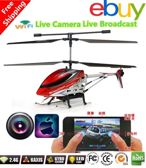 Wifi Radio rc helicopter live camera big helicopter metal gyro ar drone ...