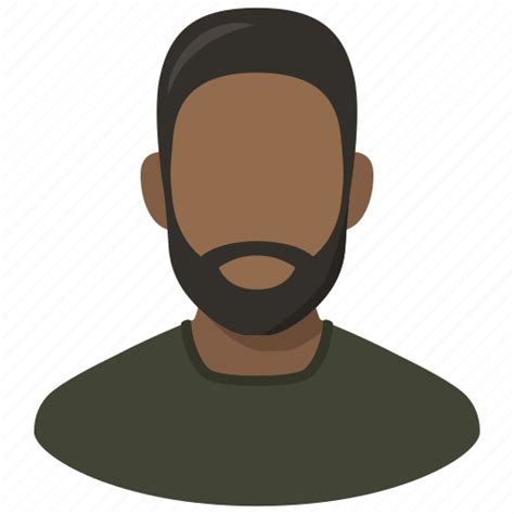 African, avatar, beard, man, profile, user icon