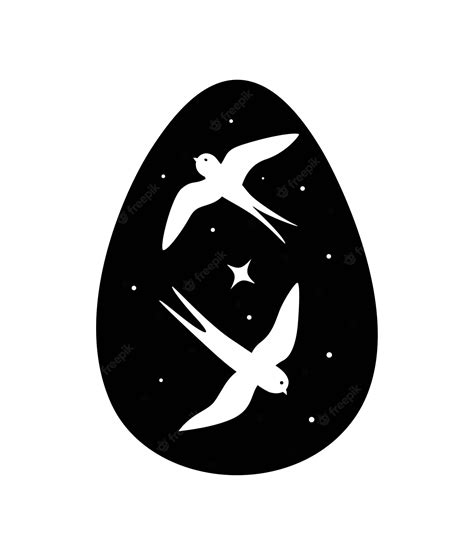 Premium Vector | Black egg silhouette