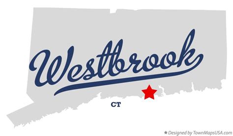 Map of Westbrook, CT, Connecticut