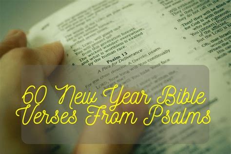 60 New Year Bible Verses From Psalms