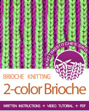 Two-Color Brioche - Knitting Stitches