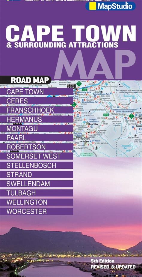Cape Town, Surrounding Attractions Road Map -ePDF-MapStudio