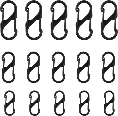 15pcs Zipper Clip Theft Deterrent, Backpack Zipper Lock Clip Quick Disconnect Carabiner Clip ...