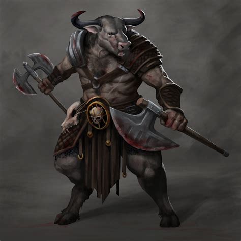 Minotaur Dnd Character Art