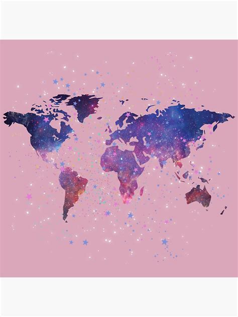 "Cute world map" Sticker for Sale by Aya-salah123 | Redbubble