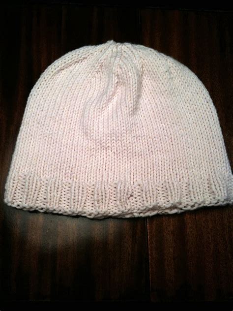 Knitting Patterns Galore - Simple 2x2 Rib Trim Hat