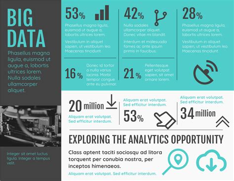 Big Data Analytics Horizontal Infographic | Infografik Template