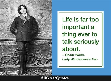 Lady Windermere's Fan quotes by Oscar Wilde