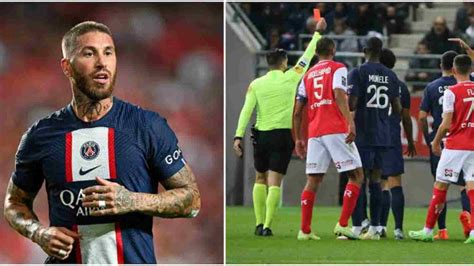 WATCH: PSG’s Sergio Ramos abuses referee after receiving 28th Red Card ...