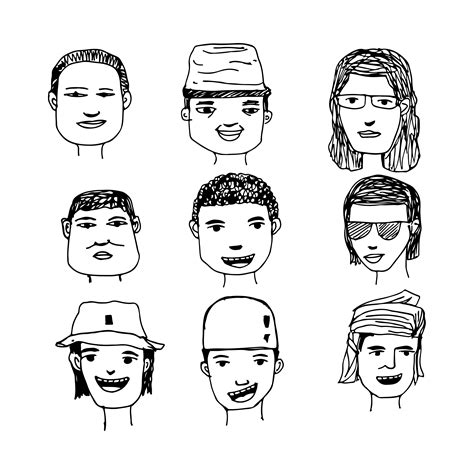 People face cartoon icon 571915 Vector Art at Vecteezy