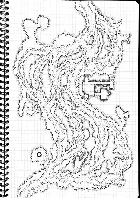 Foto: Another river-carved caverns map with some later construction. Finished up to this stage ...