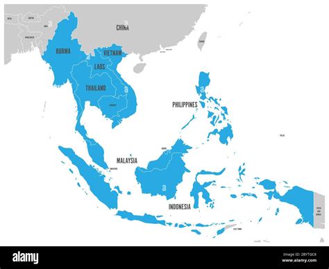 Asean map hi-res stock photography and images - Alamy