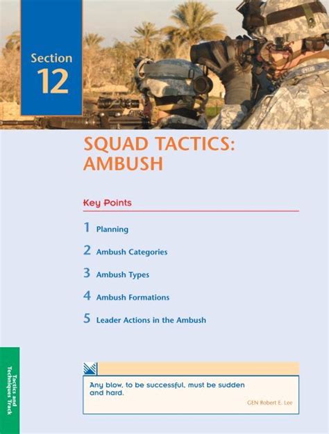 SQUAD TACTICS: AMBUSH - UNC Charlotte Army ROTC