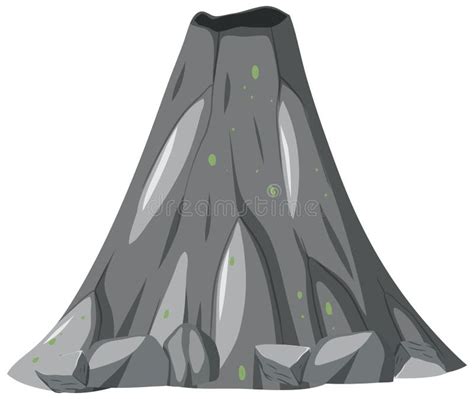 Volcano without Lava Isolated Stock Vector - Illustration of vector, crater: 248971679