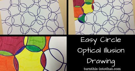 Easy Circle Optical Illusion Drawing | Optical illusion drawing ...