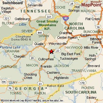 Sylva, North Carolina Area Map & More