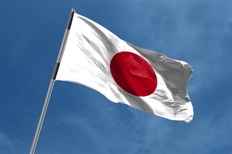 Premium Photo | Japan flag waving