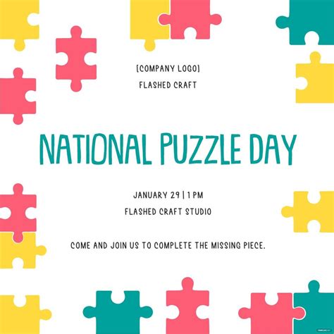 Free National Puzzle Day Quote Vector - Download in Illustrator, PSD, EPS, SVG, JPG, PNG ...