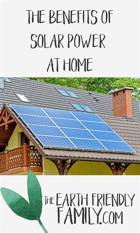 An article about the benefits of using solar power at home. Check it ...