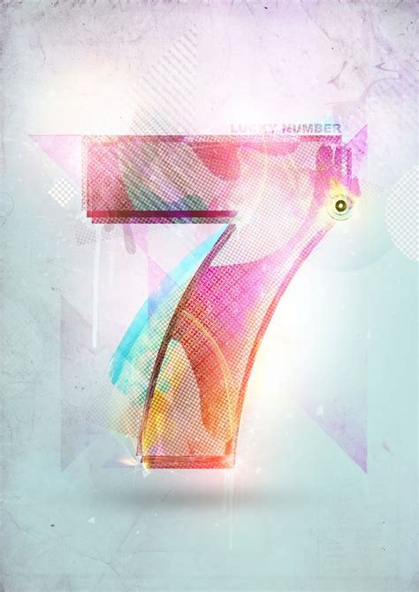 Lucky Number 7. by Jeroen van Eerden, via Behance | Number 7, Cool numbers, Lucky number