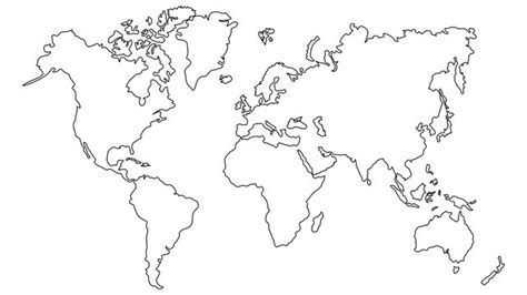 Details more than 81 world map outline sketch - in.eteachers