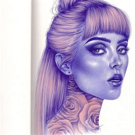 Ballpoint Pen Color Portraits | Pen art drawings, Colorful portrait ...