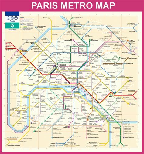 Paris metro map - Paris underground map | Subway Maps of the World ...