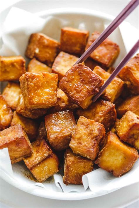 Quick and Easy Crispy Air Fried Tofu - Okonomi Kitchen