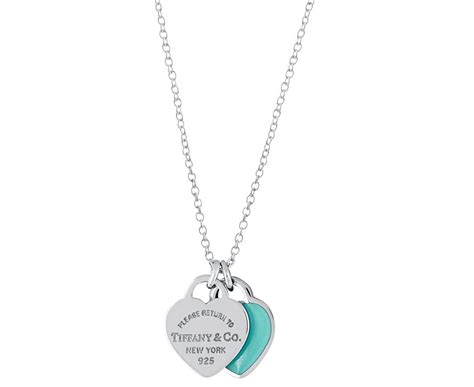 Tiffany & Co. Return To Tiffany Mini Double Heart Tag Pendant Necklace - Silver | Catch.com.au