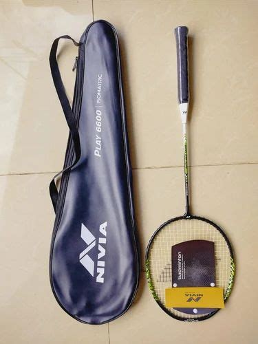 Rubber Yellow Nivia Badminton Racket, 500 Gm, Model Name/Number: 6600 at Rs 530/piece in Nagpur