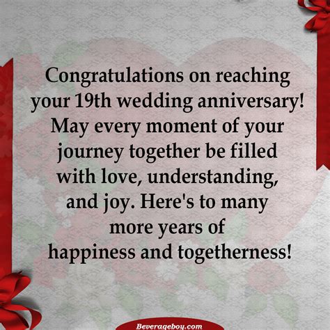 90+ 19th Wedding Anniversary Wishes - BeverageBoy