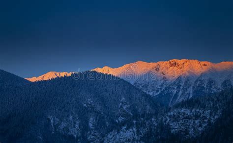 Sunrise in the Mountains in Winter Stock Photo - Image of polar, rocks: 12772382