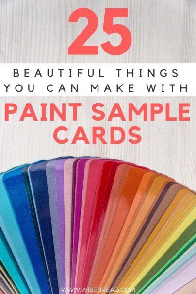 25 Beautiful Things You Can Make With Paint Sample Cards in 2024 | Paint sample cards, Paint ...