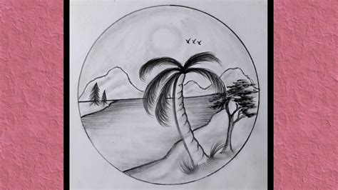 Creative Nature Scenery Pencil Drawing Easy For Beginners/nature drawing - YouTube