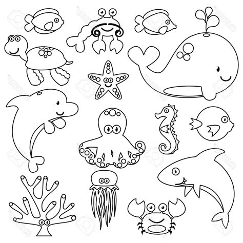 Easy Cute Sea Creatures To Draw