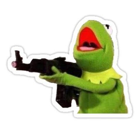 Kermit With the Strap meme Sticker funny kinda Sus Sticker | Etsy