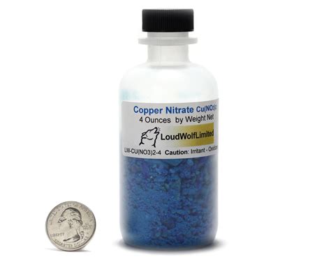 Copper Nitrate / 4 Ounces / Medium Crystals / 99% Pure / ACS