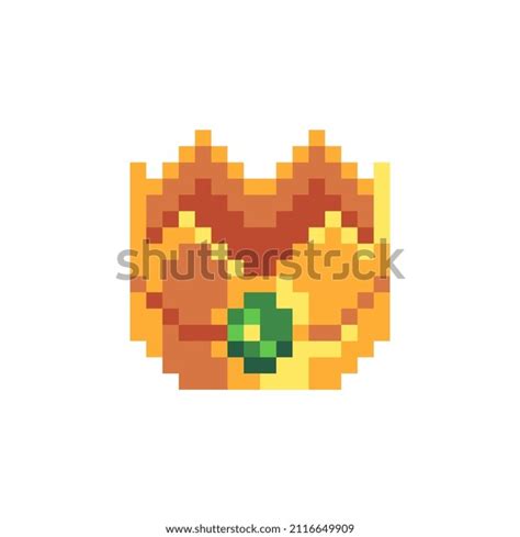 Golden Crown Jewel Pixel Art Icon Stock Vector (Royalty Free) 2116649909 | Shutterstock