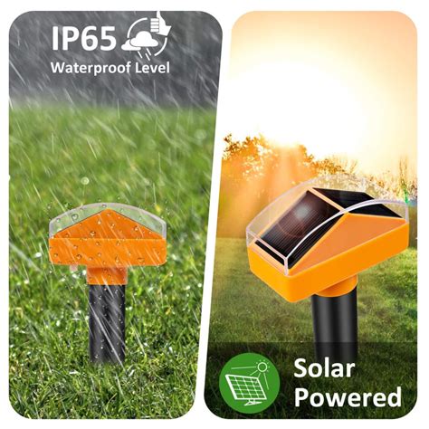 Solar Powered Gopher Repellent With Night Light (T1S) - x-pest