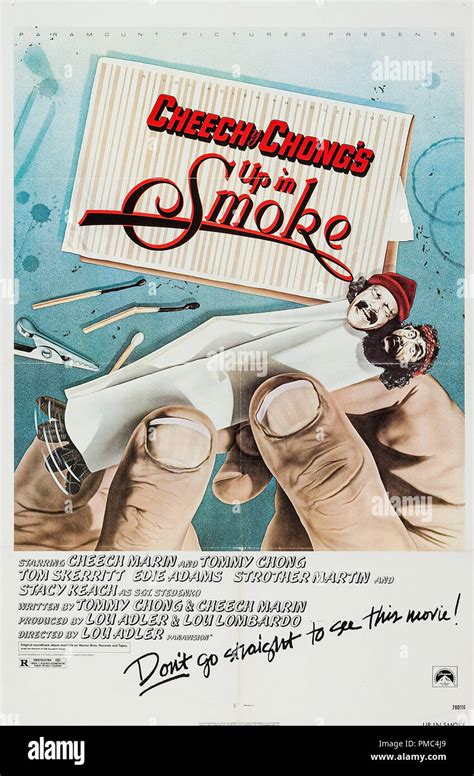 Cheech Marin, Tommy Chong, Up in Smoke (Paramount, 1978). Poster File ...