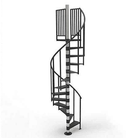 8 ft Prefab Spiral Stair Kit - The Madison DIY Staircase | Diy staircase, Spiral staircase kits ...